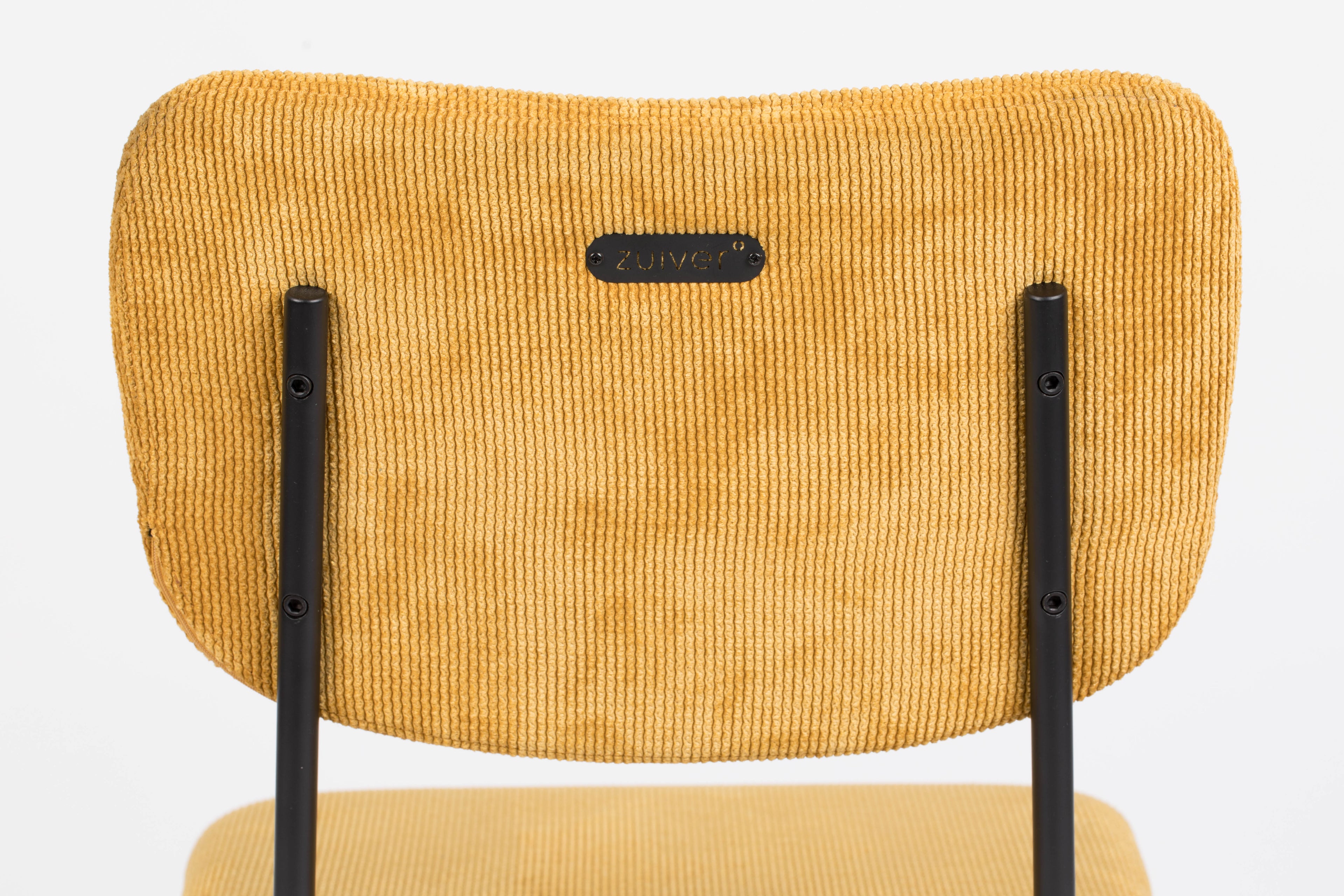 Benson 64.5 Cm - Set of 2 Bar & Counter Stools - Fabric - Ochre/Yellow