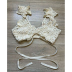 Top de bikini Reina - Blanco roto