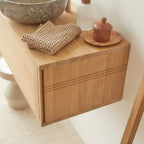 Basic - Wastafelmeubel - Teakhout - Naturel