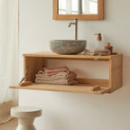 Basic - Wastafelmeubel - Teakhout - Naturel