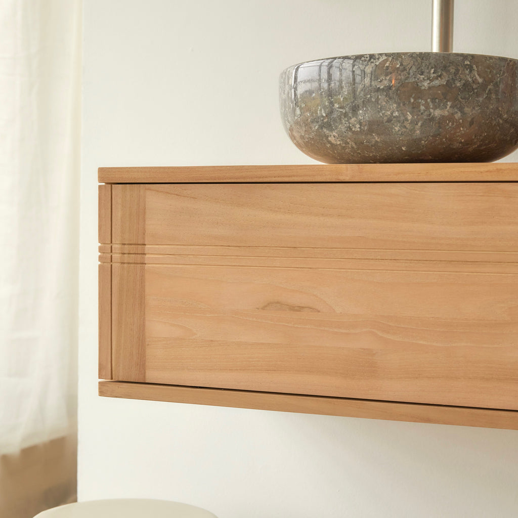 Basic - Wastafelmeubel - Teakhout - Naturel