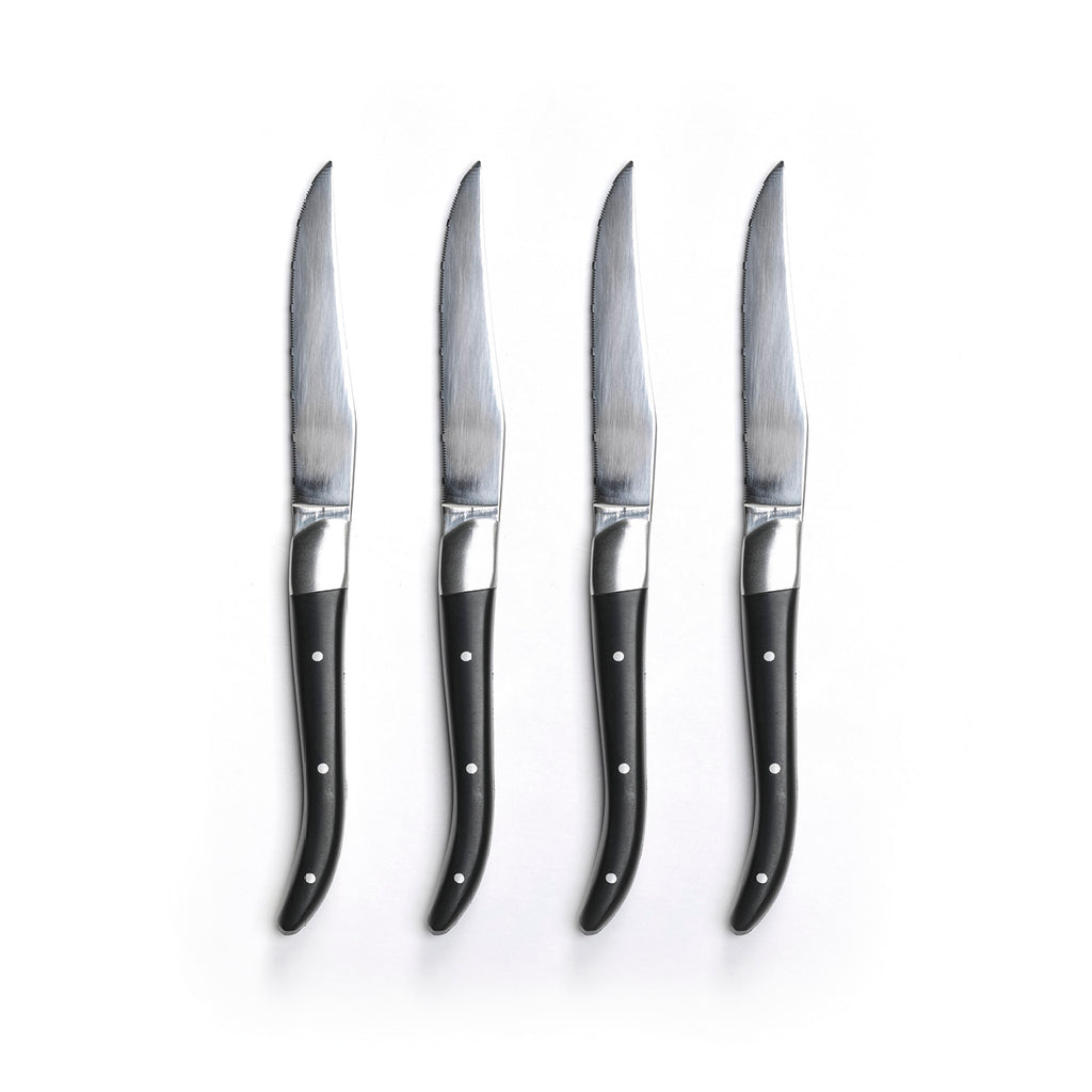 Sauter - Sæt Med 4 Steakknive - Rustfrit Stål 3Cr13 - Sort