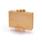 Sauter - Set De 3 Planches À Découper Avec Support - Bambou - Marron Clair