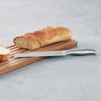 Cuchillo para pan de acero inoxidable con mango hueco - Plata - 20 cm