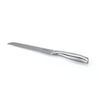 Cuchillo para pan de acero inoxidable con mango hueco - Plata - 20 cm