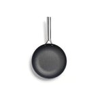Poêle En Fonte Structure Nid D'Abeille Avec Poignée En Inox - Noir - 3 Tailles