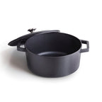 Round Cast Iron Casserole - Black - 28cm