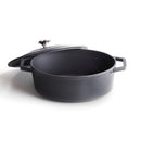 Oval Cast Iron Casserole - Black - 30cm