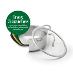 Triply Stainless Steel Saucepan - Multinox Pro - Silver - 26cm