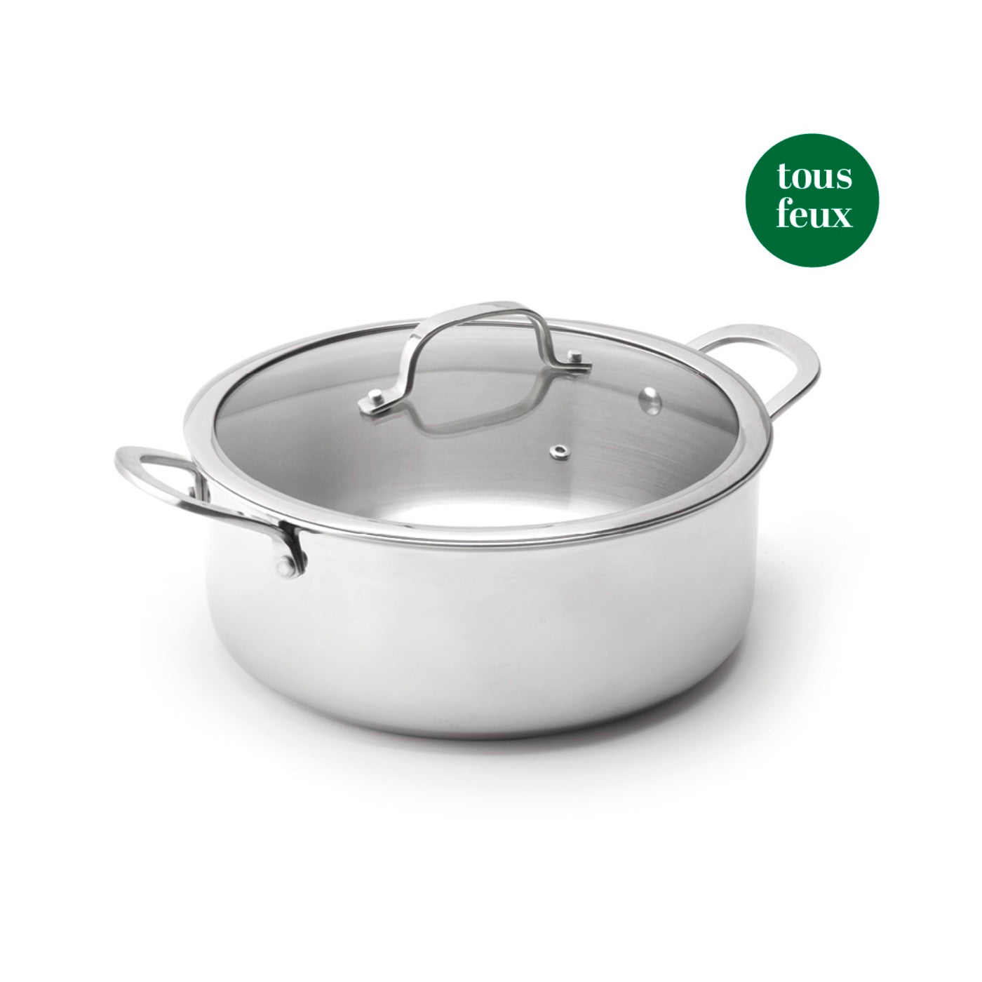 Triply Stainless Steel Saucepan - Multinox Pro - Silver - 26cm