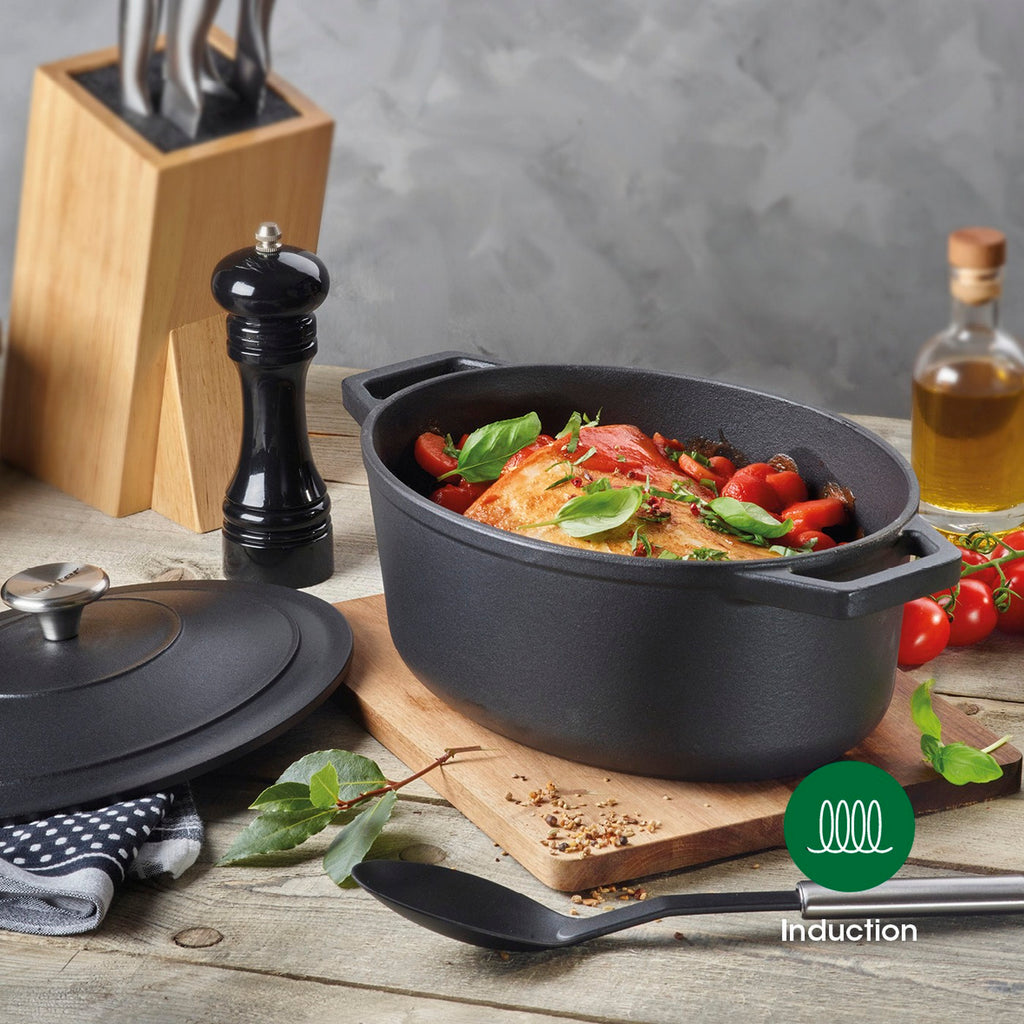 Cocotte Ovalada Con Tapa - Verde