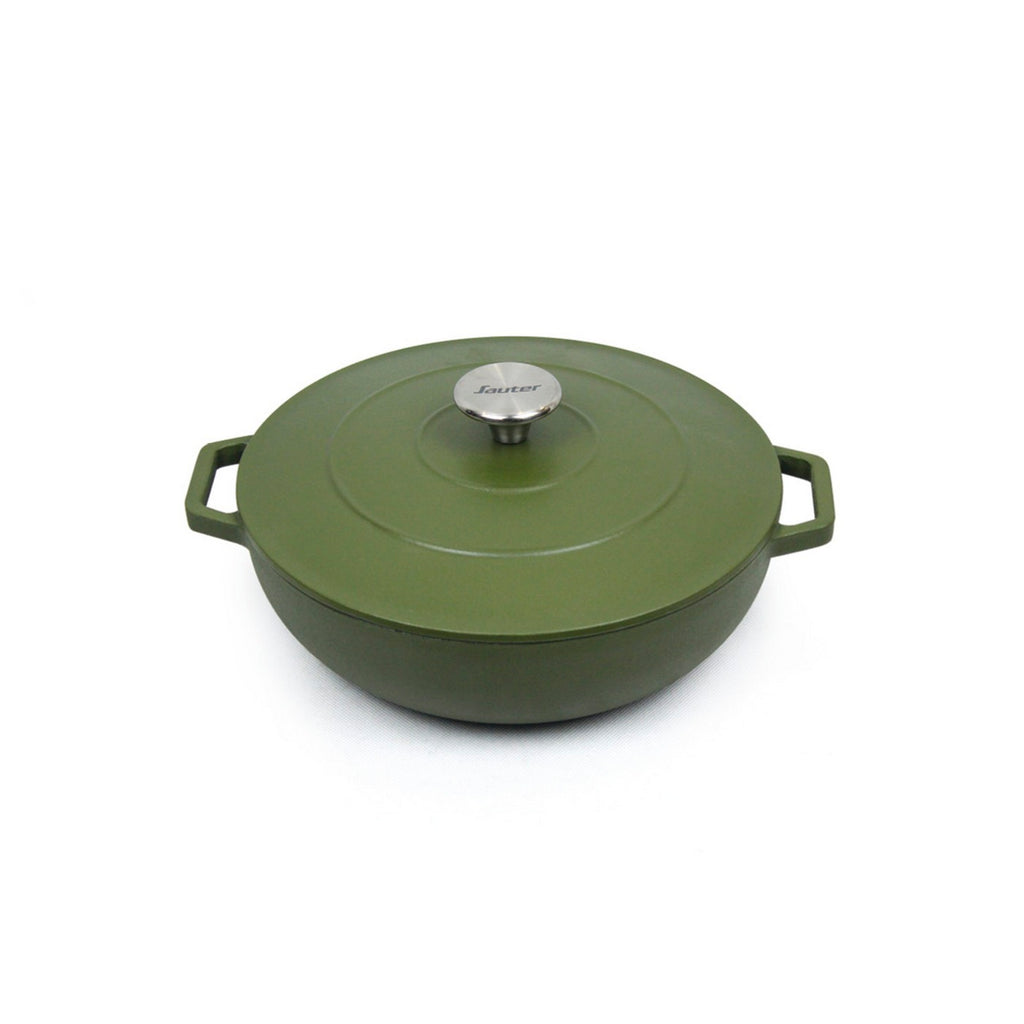 Sauteuse Ronde Avec Couvercle - Vert