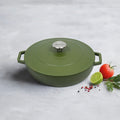 Sauteuse Ronde Avec Couvercle - Vert