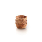 Set Of 3 Olive Wood Bowls - Wood - Wood