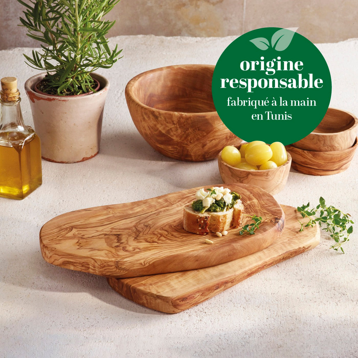 Planche À Découper En Bois D'Olivier - Bois - Bois