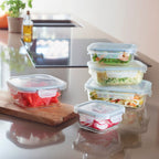 Set De 5 Boîtes De Conservation Avec Couvercle - Transparent