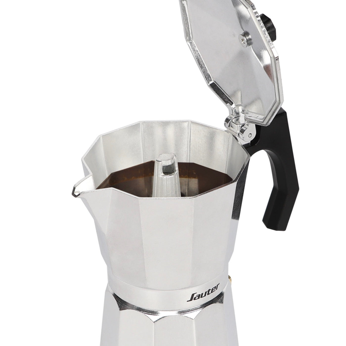 Cafetera de aluminio - Plata