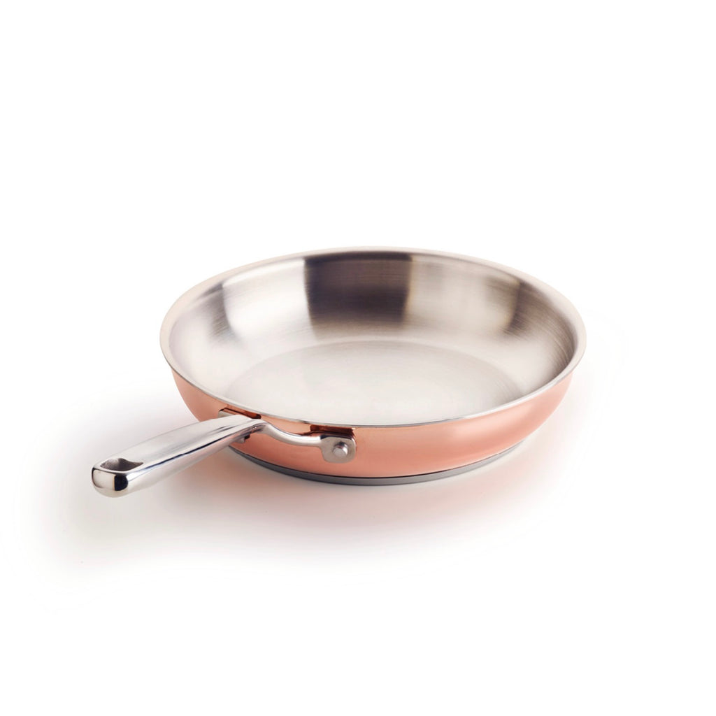 Set of 3 Triply Stainless Steel Frying Pans - Copper
