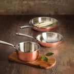 Set De 3 Sartenes De Acero Inoxidable Triply - Cobre