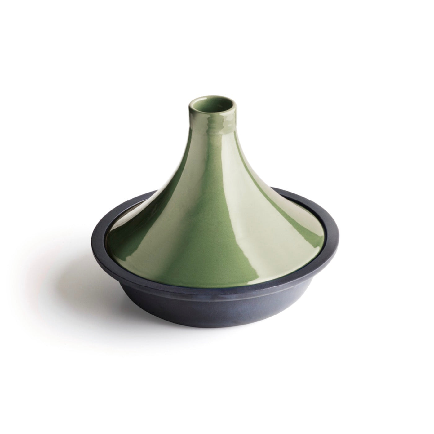 Cast Steel Tagine With Ceramic Lid - Green - 29cm