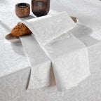 Juego de 4 toallas tejidas en jacquard - Blanco