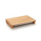 Bloque de corte con bandeja de cajón integrada - Bambú - Madera