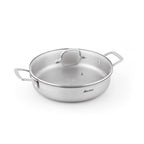 Triply Sauté Pan With Lid - Multinox - Silver - 28cm