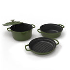 4-Piece Stackable Cookware Set - Green