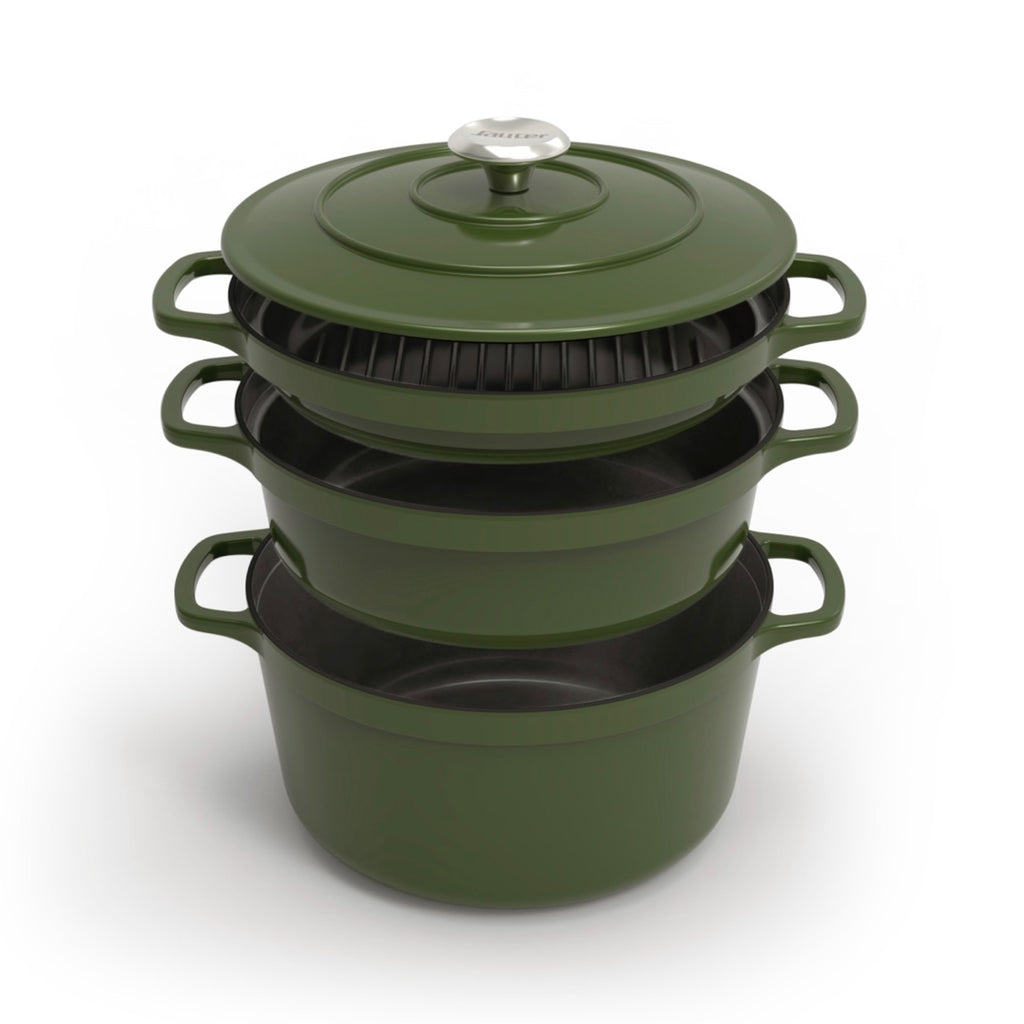 4-Piece Stackable Cookware Set - Green