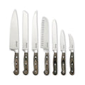 Set Of 7 Knives With Wooden Handle - Dark Gray