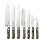 Set Of 7 Knives With Wooden Handle - Dark Gray