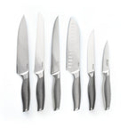 Set De 6 Couteaux Acier Inoxydable - Argenté
