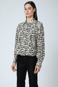 Printed Long Sleeve Shirt - Savana Print