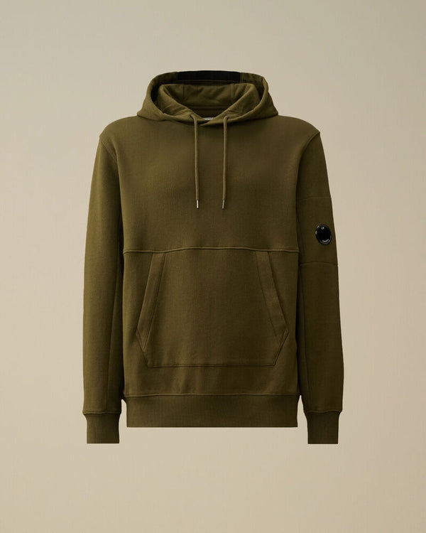 CP Company - Diagonal Fleece Lens Hoodie – Ivy Green