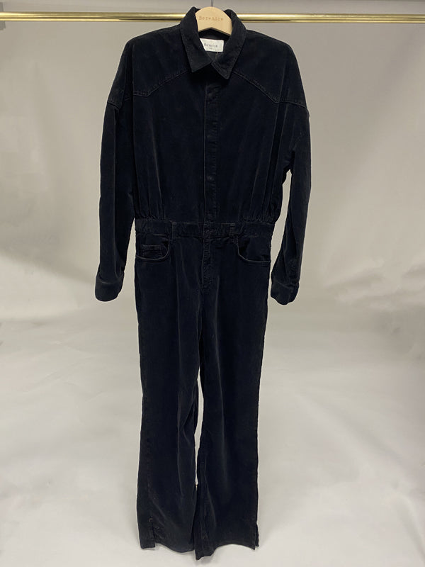 Berenice - Combinaison En Denim Uni - Noir
