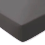 Cotton Sateen Fitted Sheet - Plain Dark Grey