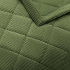 Sprei van ribfluweel - Diamond Groen