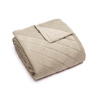 Sprei van ribfluweel - Diamond Taupe