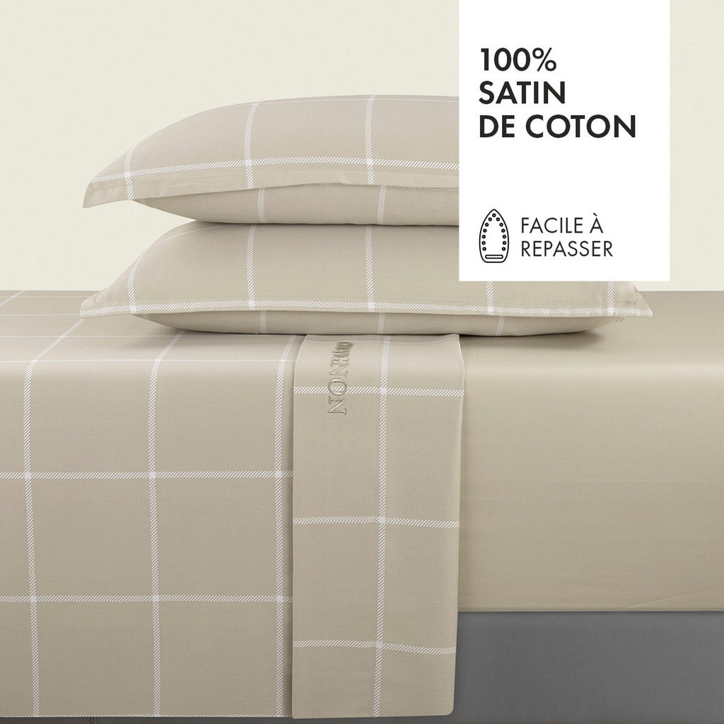 Cotton Sateen Sheet Set - Arthur Taupe