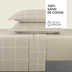 Cotton Sateen Sheet Set - Arthur Taupe