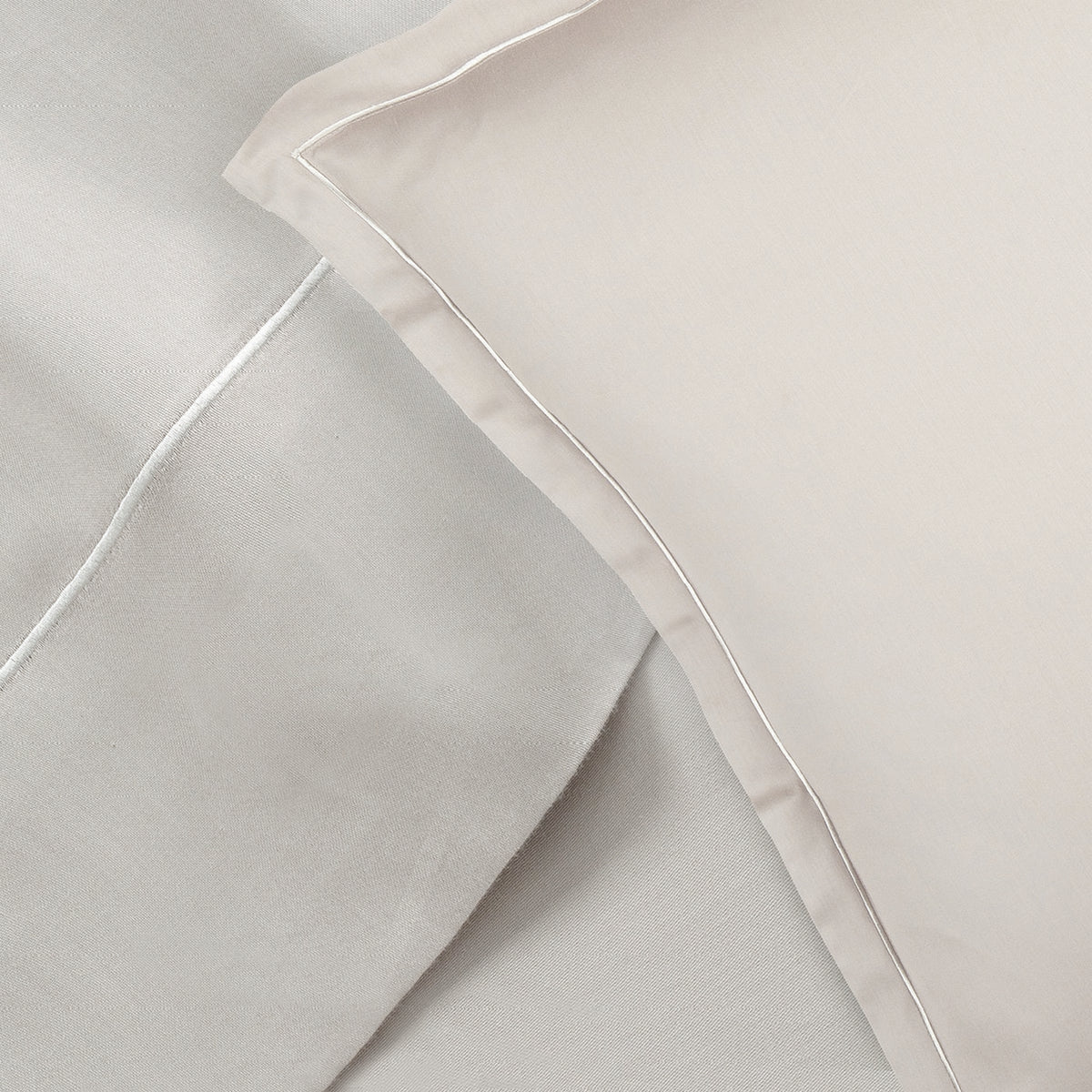 Cotton Sateen Pillowcase - Plain 1 Baratta Taupe 05