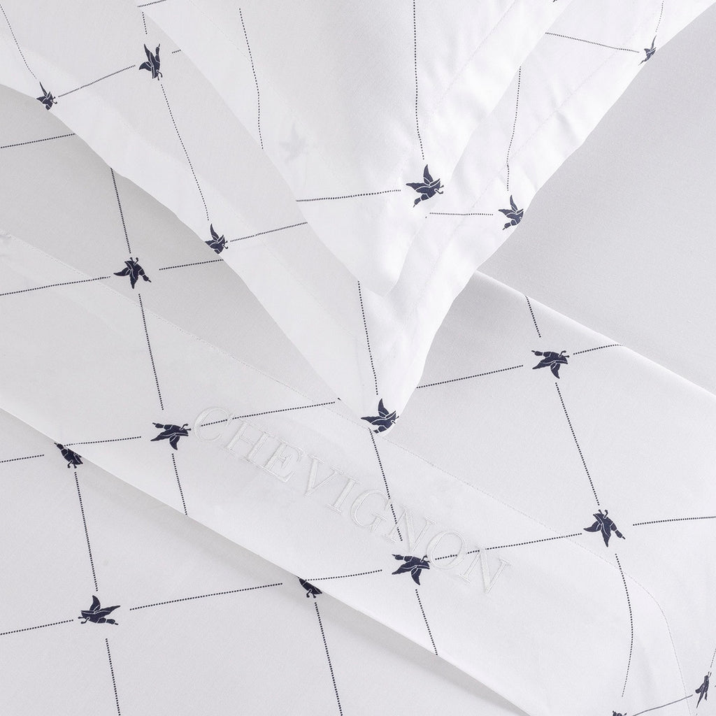 Cotton Sateen Sheet Set - Canards Evy White