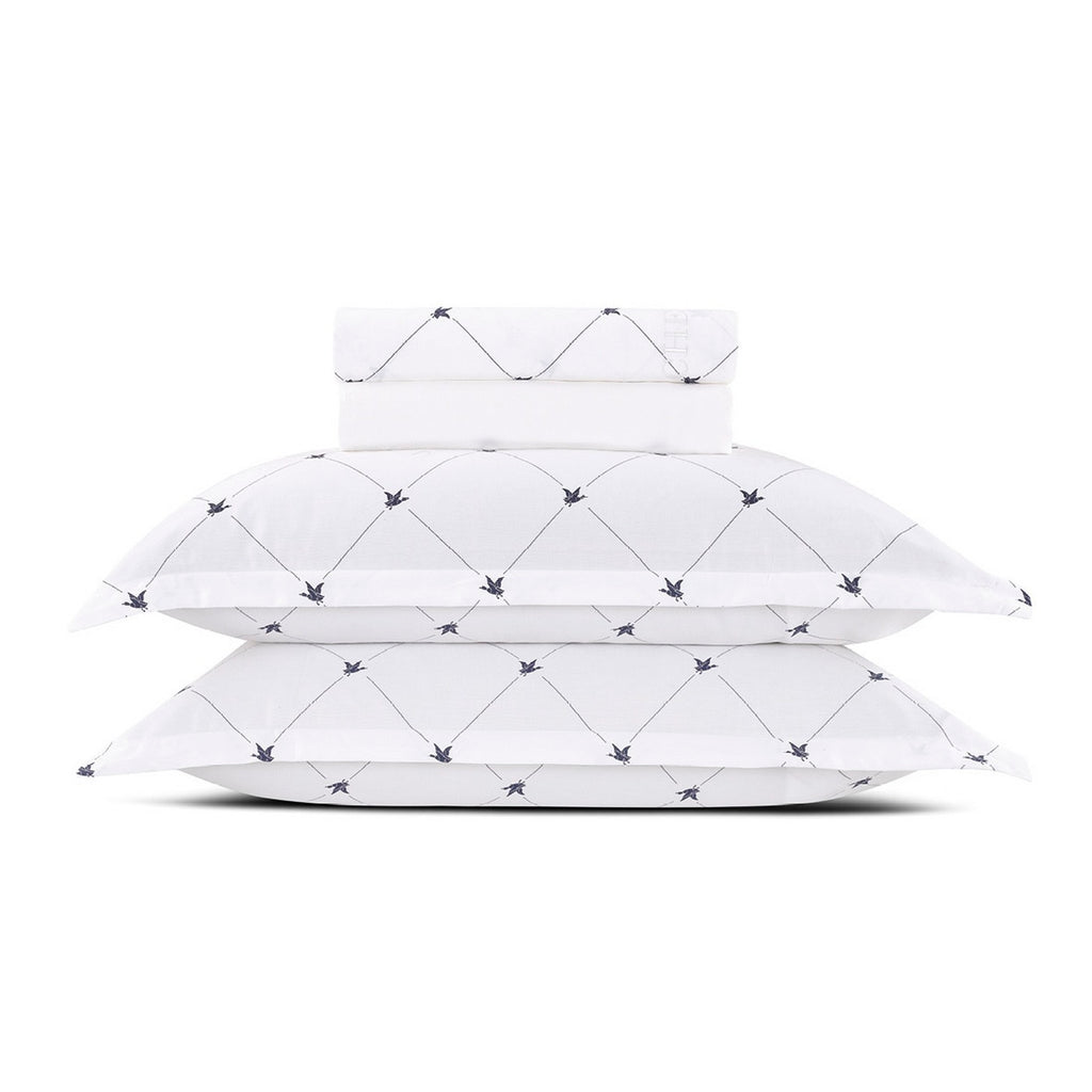Cotton Sateen Sheet Set - Canards Evy White