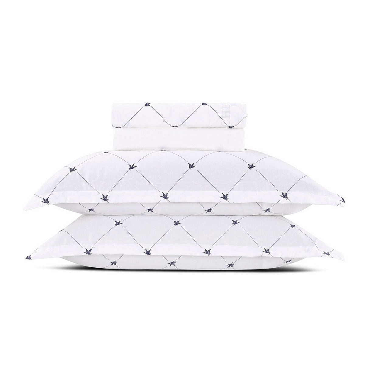 Cotton Sateen Sheet Set - Canards Evy White