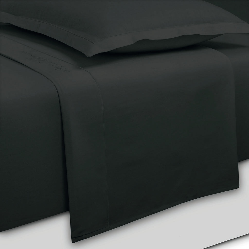 Uni - Ensemble De Draps - Satin De Coton - Gris 03