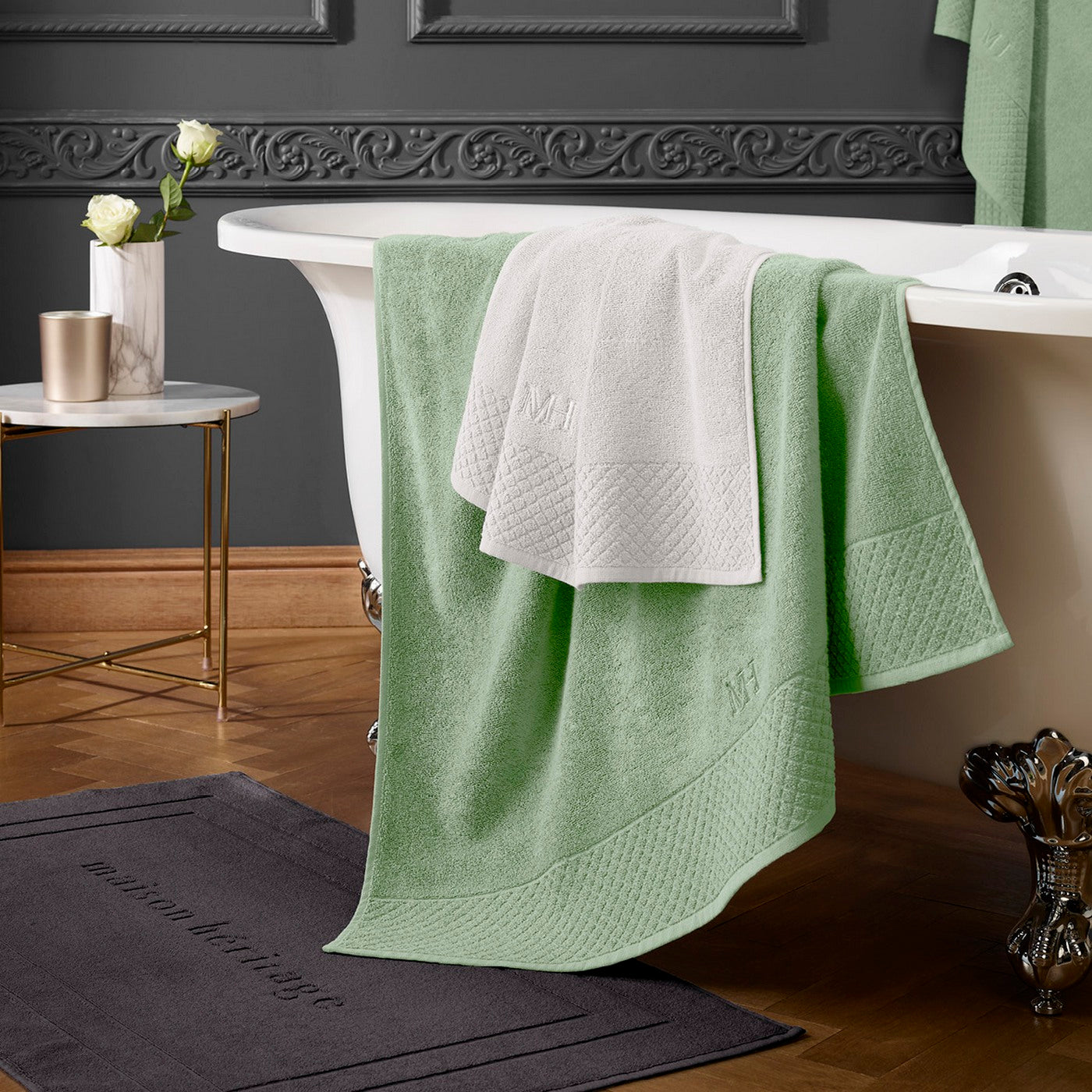 Eden - Maxi Drap De Bain - Vert Prairie