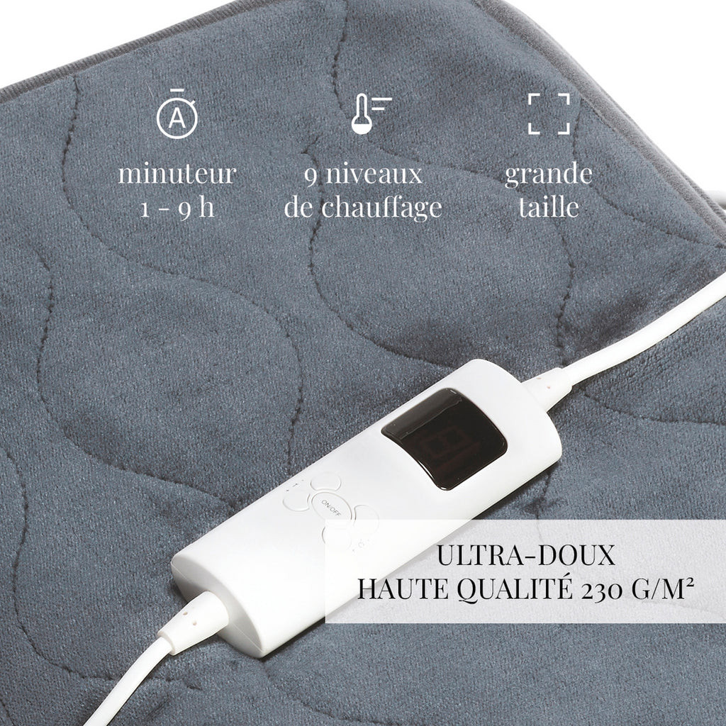 Uni - Plaid Chauffant - Gris