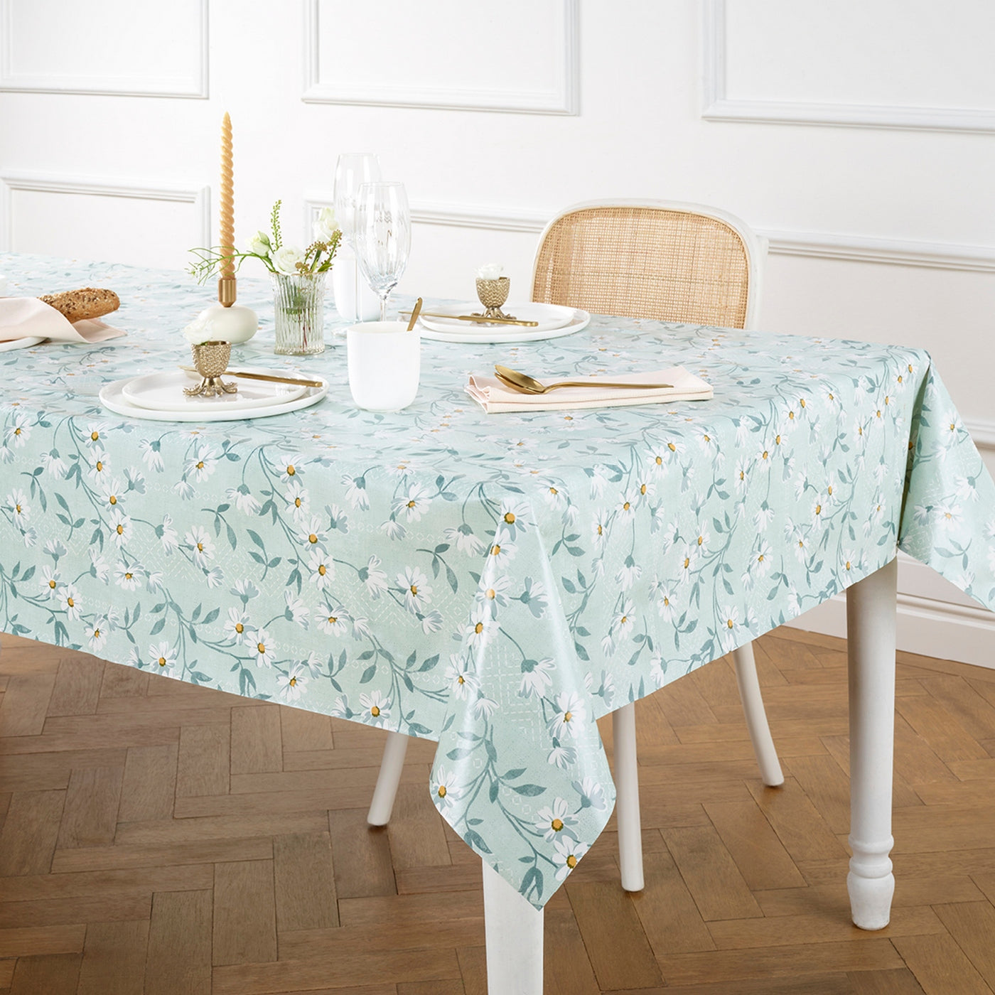 Floral Innocence - Mantel - Verde Claro