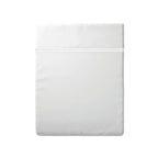 Paris - Drap Plat - Satin De Coton - Blanc / Blanc