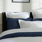 Paris - Drap Plat - Satin De Coton - Blanc / Blanc